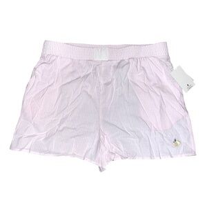 Pink Republic pinstripe embroidered lemon shorts